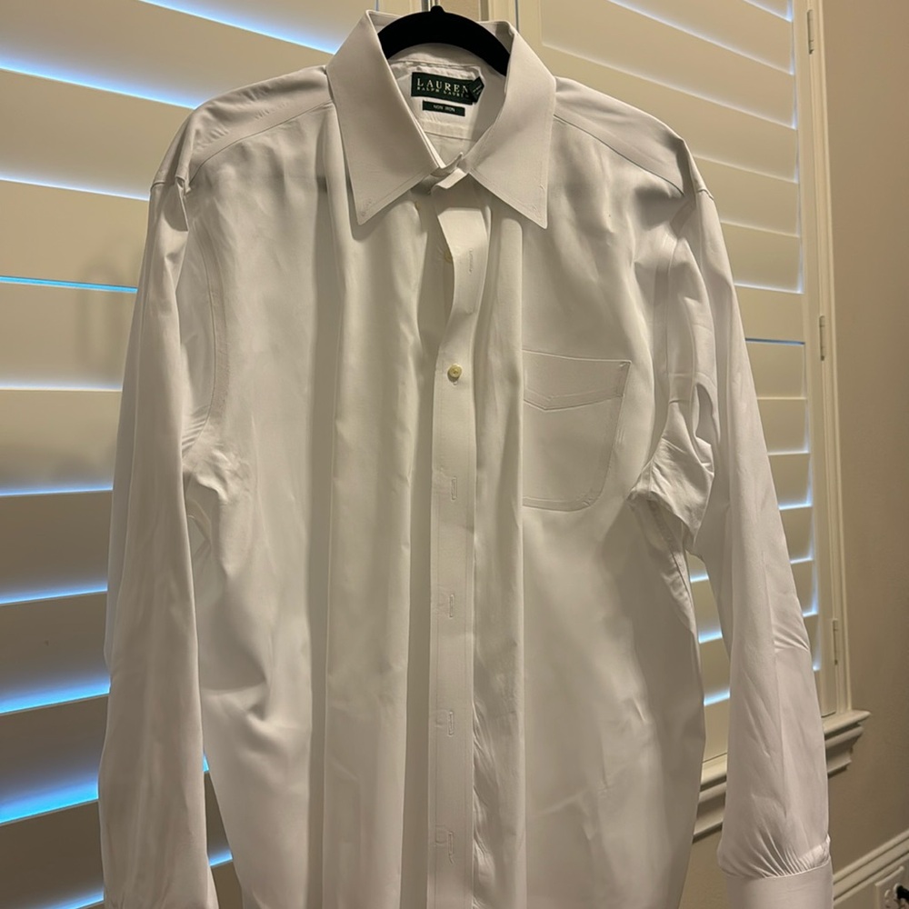 Ralph Lauren men’s dress shirt. 100% cotton. Like new.